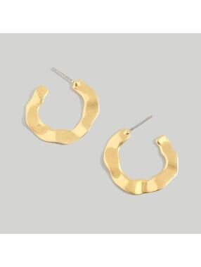 Madewell Wavy Medium Hoop Earrings